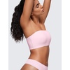 image:imageCRZ YOGA Softhold Double Lined Strapless Bralette  Stretchy Smooth Womens Tube Tops Bandeau Wireless TShirt Everyday BraStrawberry Pink