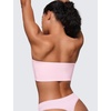image:imageCRZ YOGA Softhold Double Lined Strapless Bralette  Stretchy Smooth Womens Tube Tops Bandeau Wireless TShirt Everyday BraStrawberry Pink