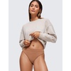 image:imageCRZ YOGA Softhold High Rise Thongs for Women  Sexy Tagless Comfortable Panties Smooth Breathable Ladies Underwear 3 PackGravel 3pack
