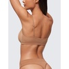image:imageCRZ YOGA Softhold High Rise Thongs for Women  Sexy Tagless Comfortable Panties Smooth Breathable Ladies Underwear 3 PackGravel 3pack