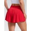 image:imageCRZ YOGA Softretch 2 in 1 Flowy Shorts for Women  High Waisted Causal Yoga Lounge Workout with PocketsAurora Red