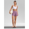 image:imageCRZ YOGA Softretch 2 in 1 Flowy Shorts for Women  High Waisted Causal Yoga Lounge Workout with PocketsLight Lavender