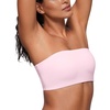image:imageCRZ YOGA Softhold Double Lined Strapless Bralette  Stretchy Smooth Womens Tube Tops Bandeau Wireless TShirt Everyday BraStrawberry Pink