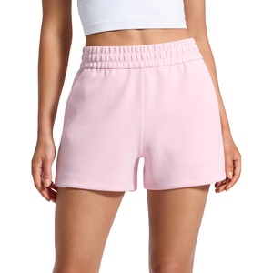 image:imageCRZ YOGA SoftAura Sweat Shorts for Women 4  High Waisted Modal for Casual Lounge Athletic with Pockets DrawstringStrawberry Pink