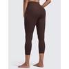 image:imageCRZ YOGA Butterlift Capris Workout Leggings 23  High Waisted Workout Pilates Crop Gym Athletic Womens Yoga PantsHot Fudge Brown
