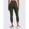 image:imageCRZ YOGA Butterlift Capris Workout Leggings 23  High Waisted Workout Pilates Crop Gym Athletic Womens Yoga PantsOlive Green