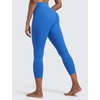 image:imageCRZ YOGA Butterlift Capris Workout Leggings 23  High Waisted Workout Pilates Crop Gym Athletic Womens Yoga PantsSparkle Blue