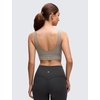 image:imageCRZ YOGA Butterluxe U Back Longline Sports Bras for Women  Scoop Neck Padded Yoga Workout Crop Top with Built in PadsWarm Ash Grey