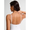 image:imageCRZ YOGA Nexfeel Double Lined V Neck One Piece Swimsuit for Women  Tummy Control Slimming Modest Bathing Suit Non PaddedWhite