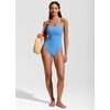 image:imageCRZ YOGA Nexfeel Scoop Neck One Piece Swimsuit for Women  Double Lined Non Padded Tummy Control U Back Modest Swim Bathing SuitParty Blue