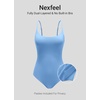 image:imageCRZ YOGA Nexfeel Scoop Neck One Piece Swimsuit for Women  Double Lined Non Padded Tummy Control U Back Modest Swim Bathing SuitParty Blue