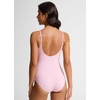 image:imageCRZ YOGA Nexfeel Scoop Neck One Piece Swimsuit for Women  Double Lined Non Padded Tummy Control U Back Modest Swim Bathing SuitPink Peony