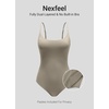 image:imageCRZ YOGA Nexfeel Scoop Neck One Piece Swimsuit for Women  Double Lined Non Padded Tummy Control U Back Modest Swim Bathing SuitWarm Ash Grey