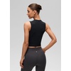 image:imageCRZ YOGA Softembrace Crop High Neck Tank Tops for Women  Soft Going Out Casual Crewneck Basic Tight Summer Sleeveless ShirtsBlack