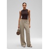 image:imageCRZ YOGA Softembrace Crop High Neck Tank Tops for Women  Soft Going Out Casual Crewneck Basic Tight Summer Sleeveless ShirtsHot Fudge Brown