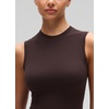 image:imageCRZ YOGA Softembrace Crop High Neck Tank Tops for Women  Soft Going Out Casual Crewneck Basic Tight Summer Sleeveless ShirtsHot Fudge Brown