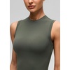 image:imageCRZ YOGA Softembrace Crop High Neck Tank Tops for Women  Soft Going Out Casual Crewneck Basic Tight Summer Sleeveless ShirtsLight Army Green