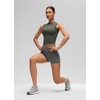 image:imageCRZ YOGA Softembrace Crop High Neck Tank Tops for Women  Soft Going Out Casual Crewneck Basic Tight Summer Sleeveless ShirtsLight Army Green