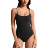 image:imageCRZ YOGA Nexfeel Scoop Neck One Piece Swimsuit for Women  Double Lined Non Padded Tummy Control U Back Modest Swim Bathing SuitBlack