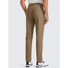 image:imageCRZ YOGA Mens All Day Comfy Golf Pants  2830323436 Quick Dry Lightweight Work Casual Trousers with PocketsArtifact Brown