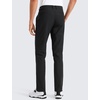 image:imageCRZ YOGA Mens All Day Comfy Golf Pants  2830323436 Quick Dry Lightweight Work Casual Trousers with PocketsBlack