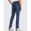 image:imageCRZ YOGA Mens All Day Comfy Golf Pants  2830323436 Quick Dry Lightweight Work Casual Trousers with PocketsElectric Blue