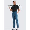 image:imageCRZ YOGA Mens All Day Comfy Golf Pants  2830323436 Quick Dry Lightweight Work Casual Trousers with PocketsIron Blue