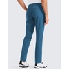 image:imageCRZ YOGA Mens All Day Comfy Golf Pants  2830323436 Quick Dry Lightweight Work Casual Trousers with PocketsIron Blue