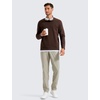 image:imageCRZ YOGA Mens All Day Comfy Golf Pants  2830323436 Quick Dry Lightweight Work Casual Trousers with PocketsKhali Barley