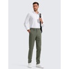 image:imageCRZ YOGA Mens All Day Comfy Golf Pants  2830323436 Quick Dry Lightweight Work Casual Trousers with PocketsLight Army Green