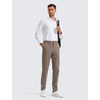 image:imageCRZ YOGA Mens All Day Comfy Golf Pants  2830323436 Quick Dry Lightweight Work Casual Trousers with PocketsNomad Grey