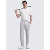 image:imageCRZ YOGA Mens All Day Comfy Golf Pants  2830323436 Quick Dry Lightweight Work Casual Trousers with PocketsPlatinum Grey