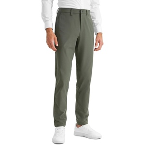 image:imageCRZ YOGA Mens All Day Comfy Golf Pants  2830323436 Quick Dry Lightweight Work Casual Trousers with PocketsLight Army Green