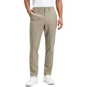 image:imageCRZ YOGA Mens All Day Comfy Golf Pants  2830323436 Quick Dry Lightweight Work Casual Trousers with PocketsOak