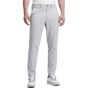 image:imageCRZ YOGA Mens All Day Comfy Golf Pants  2830323436 Quick Dry Lightweight Work Casual Trousers with PocketsPlatinum Grey