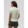 image:imageCRZ YOGA Short Sleeve Golf Polo Shirts UPF 50  Tennis Soft and Sun Protection Slim Fit Hip Length Button Placket Side Slit Tops for WomenJade Grey