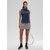 image:imageCRZ YOGA Sleeveless Golf Polo Shirts UPF 50  Tennis Soft and Sun Protection Slim Fit Hip Length Button Placket Side Slit Tank Tops for WomenClub Blue
