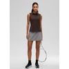 image:imageCRZ YOGA Sleeveless Golf Polo Shirts UPF 50  Tennis Soft and Sun Protection Slim Fit Hip Length Button Placket Side Slit Tank Tops for WomenHot Fudge Brown