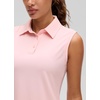 image:imageCRZ YOGA Sleeveless Golf Polo Shirts UPF 50  Tennis Soft and Sun Protection Slim Fit Hip Length Button Placket Side Slit Tank Tops for WomenStrawberry Pink
