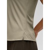 image:imageCRZ YOGA Sleeveless Golf Polo Shirts UPF 50  Tennis Soft and Sun Protection Slim Fit Hip Length Button Placket Side Slit Tank Tops for WomenWarm Ash Grey