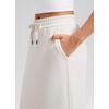 image:imageCRZ YOGA SoftAura High Waisted Midi Pencil Skirts  PeachFuzz Texture Casual Side Slit Drawstring Pockets Skort for WomenMilky White