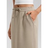 image:imageCRZ YOGA SoftAura High Waisted Midi Pencil Skirts  PeachFuzz Texture Casual Side Slit Drawstring Pockets Skort for WomenOak