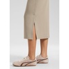 image:imageCRZ YOGA SoftAura High Waisted Midi Pencil Skirts  PeachFuzz Texture Casual Side Slit Drawstring Pockets Skort for WomenOak
