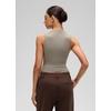 image:imageCRZ YOGA Softembrace High Neck Crop Tank Top  Workout Ultra Soft Tight Fit Wide Straps Sleeveless Shirts for WomenWarm Ash Grey