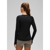 image:imageCRZ YOGA UPF 50 Long Sleeve Sun Shirt  Hiking Light and Sun Protection Classic Fit Hip Length Thumbholes Crewneck Tops for WomenBlack