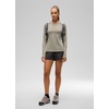 image:imageCRZ YOGA UPF 50 Long Sleeve Sun Shirt  Hiking Light and Sun Protection Classic Fit Hip Length Thumbholes Crewneck Tops for WomenWarm Ash Grey