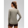 image:imageCRZ YOGA UPF 50 Long Sleeve Sun Shirt  Hiking Light and Sun Protection Classic Fit Hip Length Thumbholes Crewneck Tops for WomenWarm Ash Grey