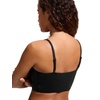 image:imageCRZ YOGA V Shaped Longline Bikini Tops  Builtin Pads AD Cup Cropped Adjustable Spaghetti Straps Swim Bathing Suit for WomenBlack
