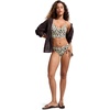 image:imageCRZ YOGA V Shaped Longline Bikini Tops  Builtin Pads AD Cup Cropped Adjustable Spaghetti Straps Swim Bathing Suit for WomenPrimulin Leopard
