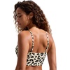 image:imageCRZ YOGA V Shaped Longline Bikini Tops  Builtin Pads AD Cup Cropped Adjustable Spaghetti Straps Swim Bathing Suit for WomenPrimulin Leopard
